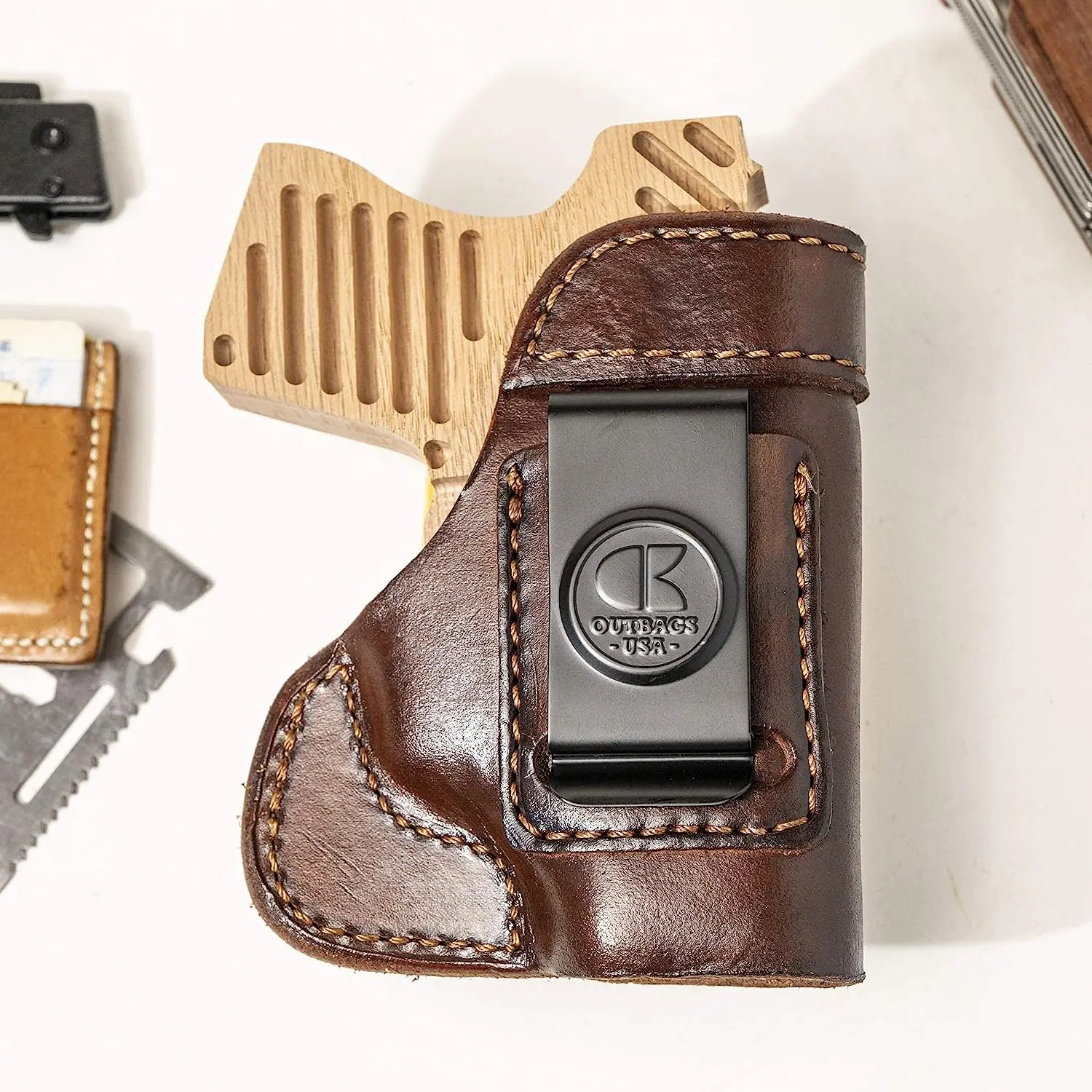 LS3 Full Grain Heavy Leather IWB Holster for Taurus GX4 9mm - Concealed Carry Gun Holster Handcrafted in USA