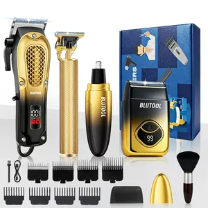 Take Care Of Everything!4 in 1 Men Electric Shaver Razor Kit with LED Display, Cordless Hair Clipper Shaver Beard Trimmer, Hair Cutting Machine for Him- His Ideal Gift, Father's Day and birthday gift | Fashionable Gradient Design!