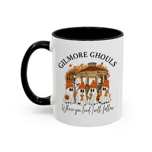 Gilmore Ghouls Where You Lead I Will Follow Funny Halloween Ceramic Coffee Mug - hll11300
