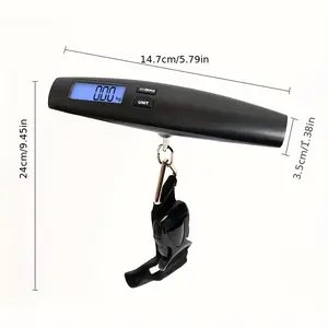 1 pc, Electronic Luggage Scale Fishing Hook/hanging Strap, Digital Scale, Backlit Display, Battery Not Included, 1 Piece, Ideal for Travel and Outdoor Use
