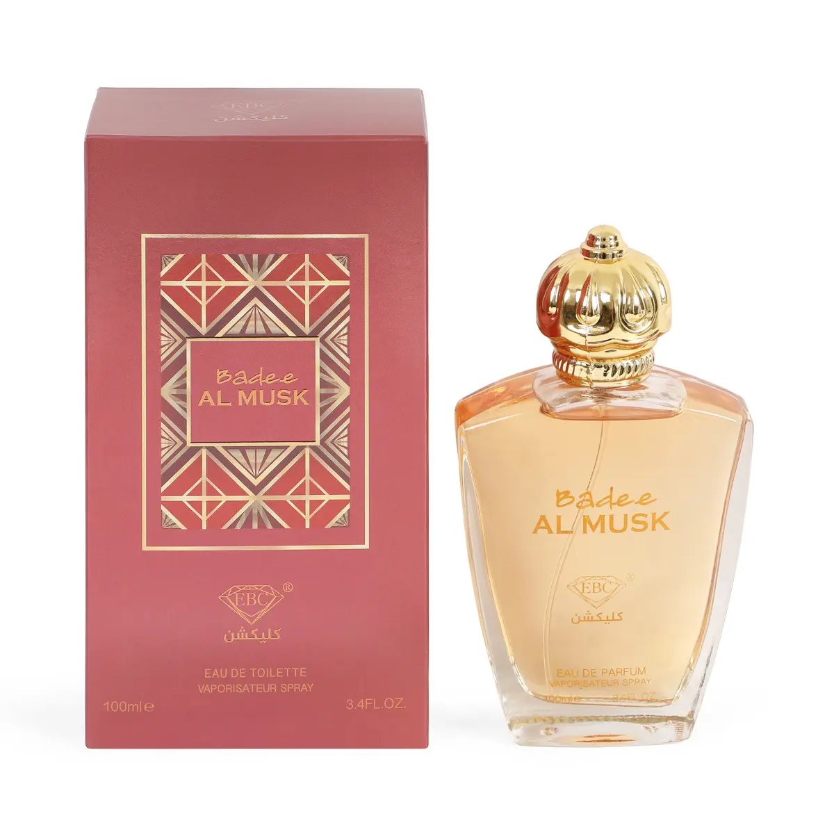 EBC Badee Al Musk Unisex Eau de Parfum Spray, 100ml/3.4fl.oz Fragrance for Men and Women