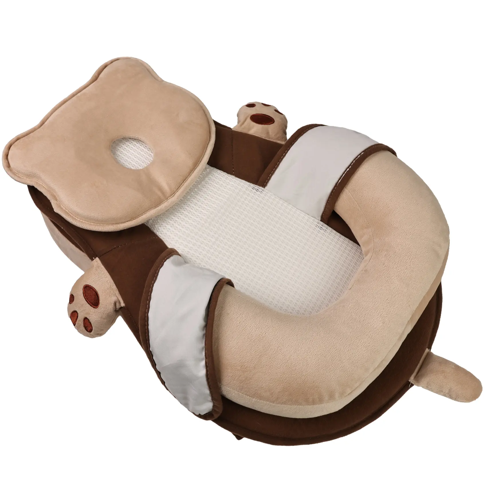 kvzkvz 2‑in‑1 Baby Nursing Pillow, Detachable Design, Adjustable Footrest, Breathable Mesh Fabric, 23.6 In, Essentials for Moms & Baby Care