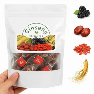Turmeric Kidney Tea Formula, Ginseng Eight Treasures Tea, Organic Kidney Cleanse Tea, Traditional Healthy Kidney Cleansing Tea for Men & Women