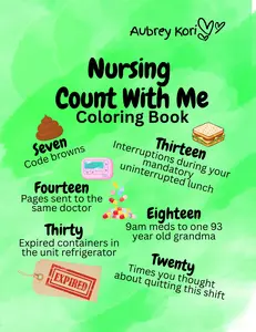 Nursing Count With Me Coloring Book for Medical Professionals, Educational Science & Technology-Themed Coloring Book