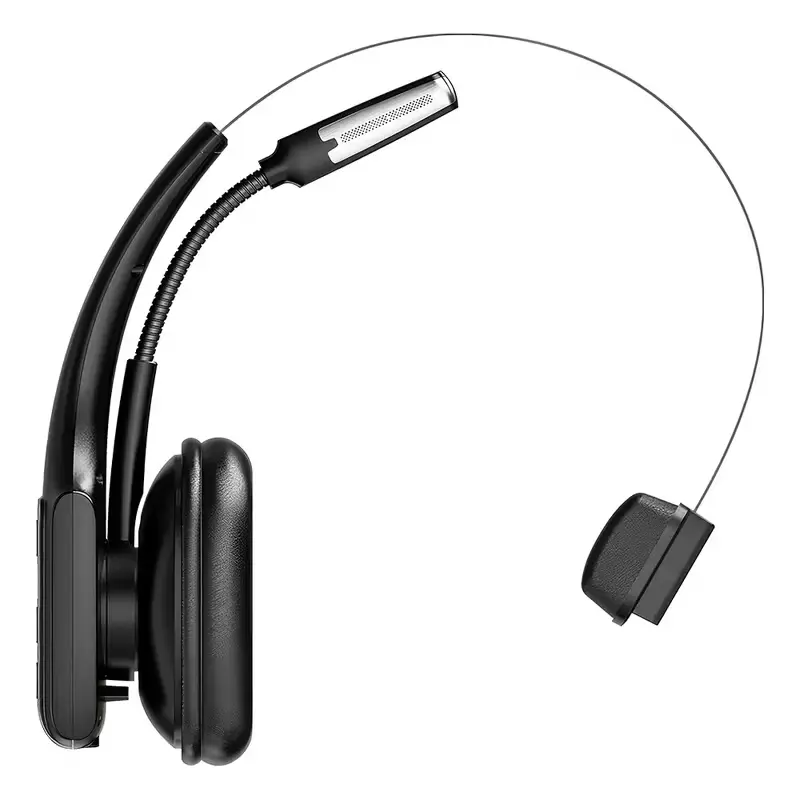 DH19 Trucker Bluetooth Headset with Mic, 55H Talk Time Wireless Headset, 99% Noise Cancelling Headphones with 270° Adjustable Mic, Bluetooth 6.0, Dual Device for Truck Drivers, Calls, Driving