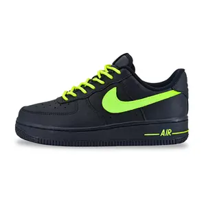 Nike Air Force 1 Leather Low-Top Sneakers for Women in Black and Green Trending Shoes, House White Official Shoes to Get / Maison Mihara