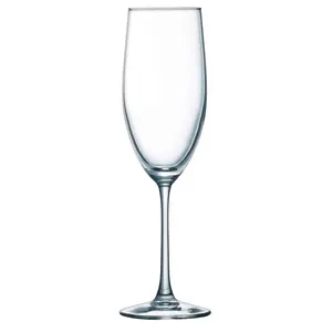 Arc International Luminarc Cachet 8 Ounce Champagne Flute, Set Of 4, glass, Clear