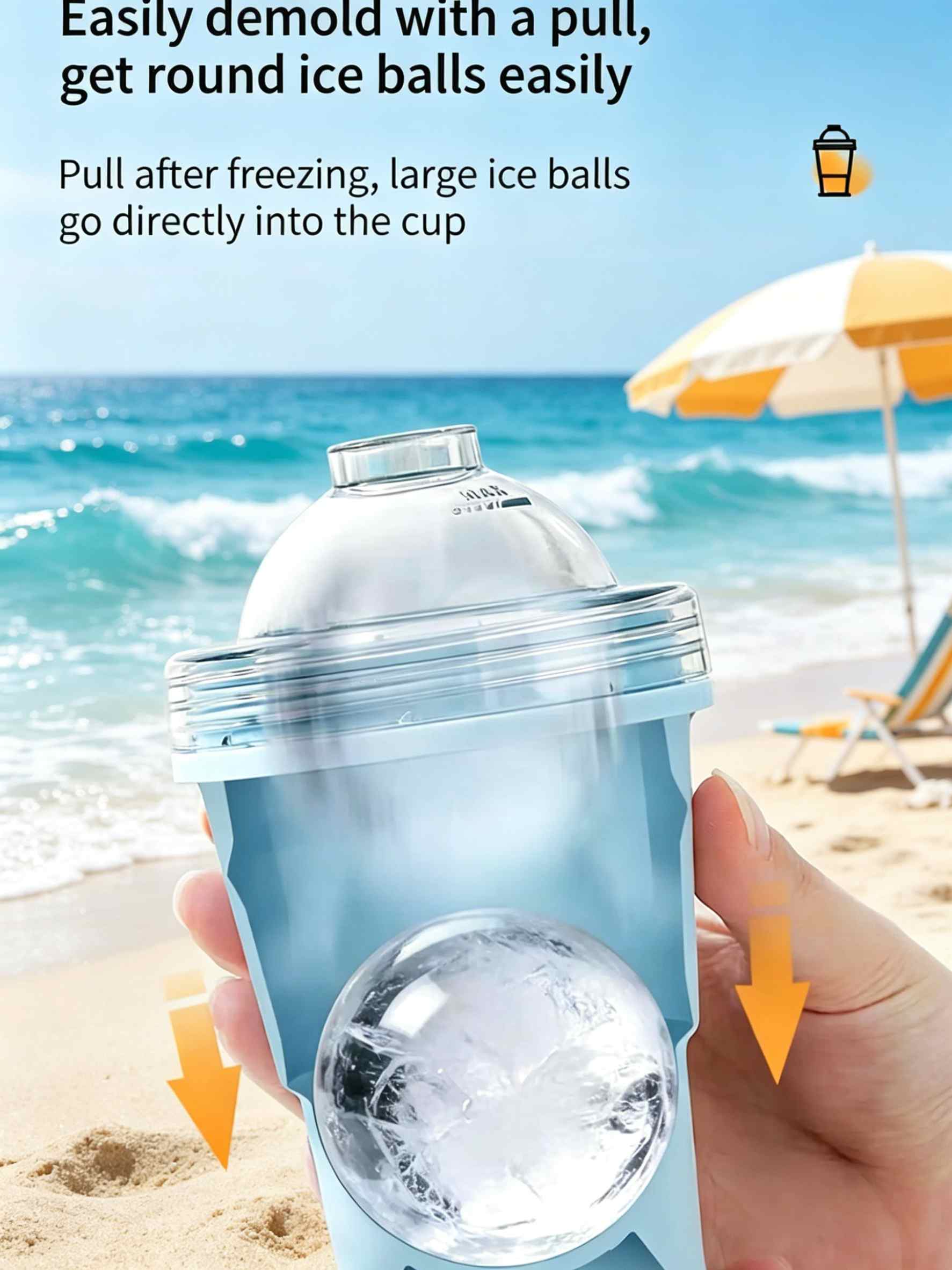 Portable foldable silicone cup with built-in straw, reusable and lightweight. Heat-resistant, easy to clean and store, great for travel, hiking, camping, office and daily outdoor use.