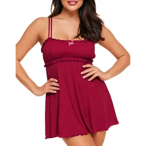 Ophylia B2 Dark Red Sleepwear
