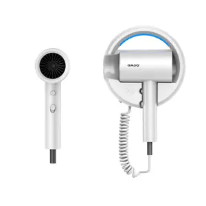 Hotel Wall Mount Hair Dryer for Bathroom with Night Light, 110V, Quiet, Overheat Protection, Negative Ion Technology