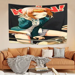 K-On!  Tapestry, Exquisite Patterns, Soft Fabrics, Perfect for Sofa or Bed Decoration, Comfortable Home Decoration, Bohemian Home Decoration