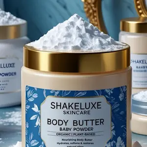 ShakeLuxe Skincare Powdery Bliss Body Butter for Soft and Smooth Skin - Nourishing Body Lotion moisturizing bodybutter