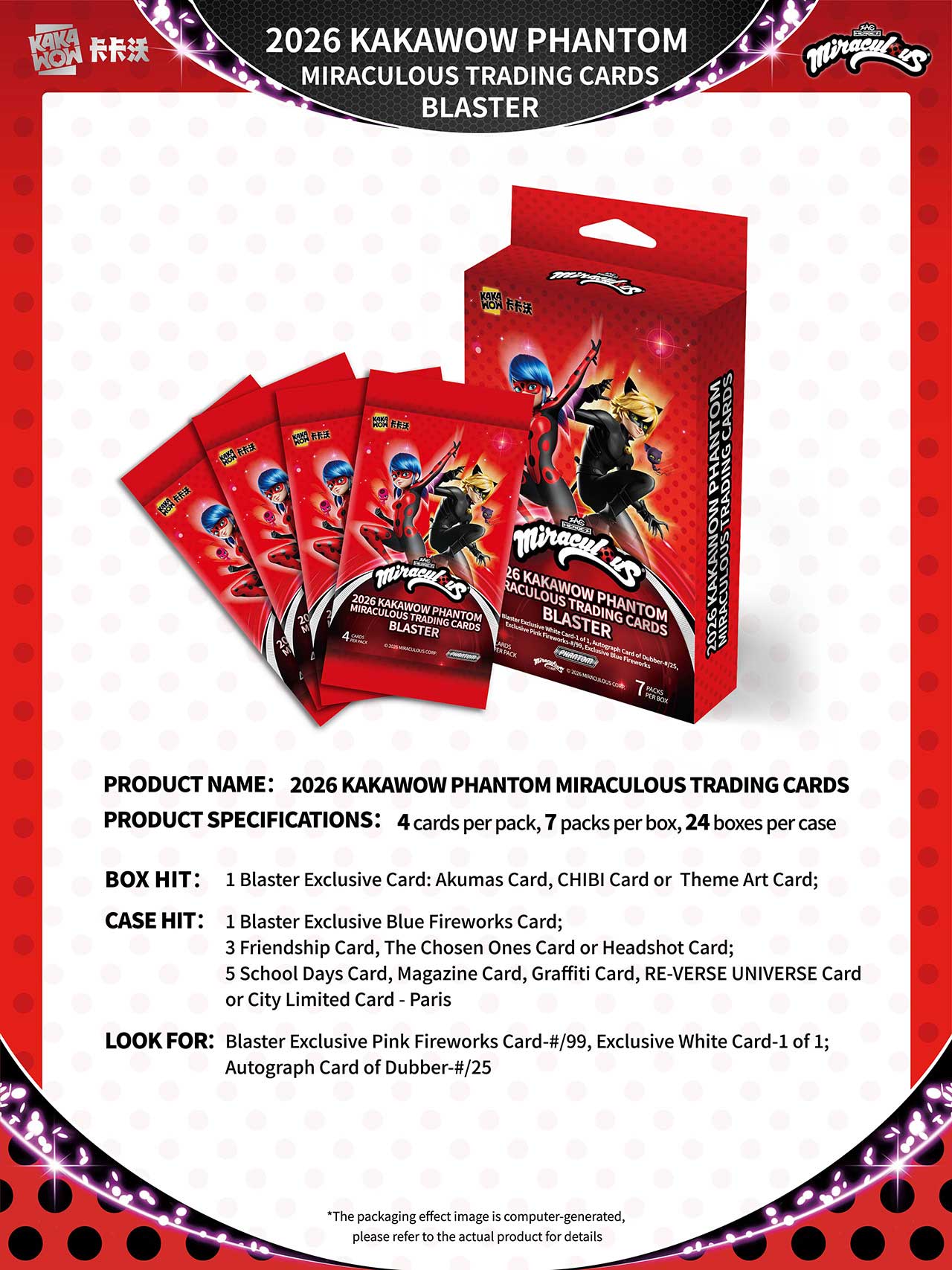 2026 PHANTOM Miraculous Trading Cards - Blaster