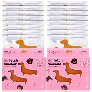 So Fetch Eye Patches | Dachshund Brightening Undereye Hydrogel Masks | Vitamin C & Green Tea Infused | Dogo Eye Patches | For Puffy Eyes & Dark Circles | 16 Pack