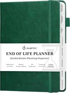 End of Life Planner, Estate Planning Organizer, Death Planner with Labels, Just in Case I Die Book Organizer, Will Preparation, Funeral Planning, Final Arrangements Notebook (5.6 * 8.5”)