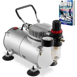 1/5   Compressor with Regulator, Gauge and Water  - Quiet Portable Air Pump