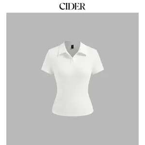 Cider Collar Solid Short Sleeve Tee
