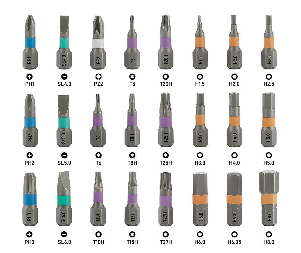 24 in 1 DIY Screwdriver Set, Switchable Shape Magnetic Screwdriver, Compact & Portable Ratchet Screwdriver Kit, Home Repair Tool Box for Daily Maintenance