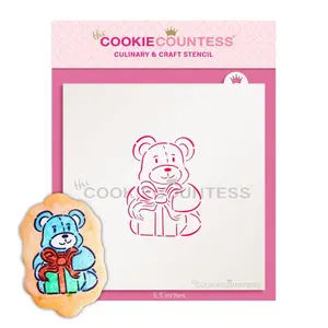Teddy Bear with Gift PYO Stencil