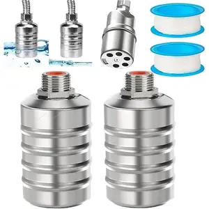 2PCS Float Valve 1/2" Water Level Control Float Valve 304 Stainless Steel Fully Automatic Water Shut off Valve Automatic Water Level Controller for Water Tank Pool Livestock Troughs Upper Water Intake