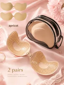 Women's A-F Cup Self-Adhesive Push-Up Bra Fit, Breathable No-Slip Design, Reusable Invisible Support, Perfect for Underwear/lingerie, Womenswear
