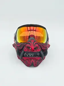 CUSTOM Painted RONIN (Samurai Oni) Paintball, Airsoft, Cosplay Mask Accessory