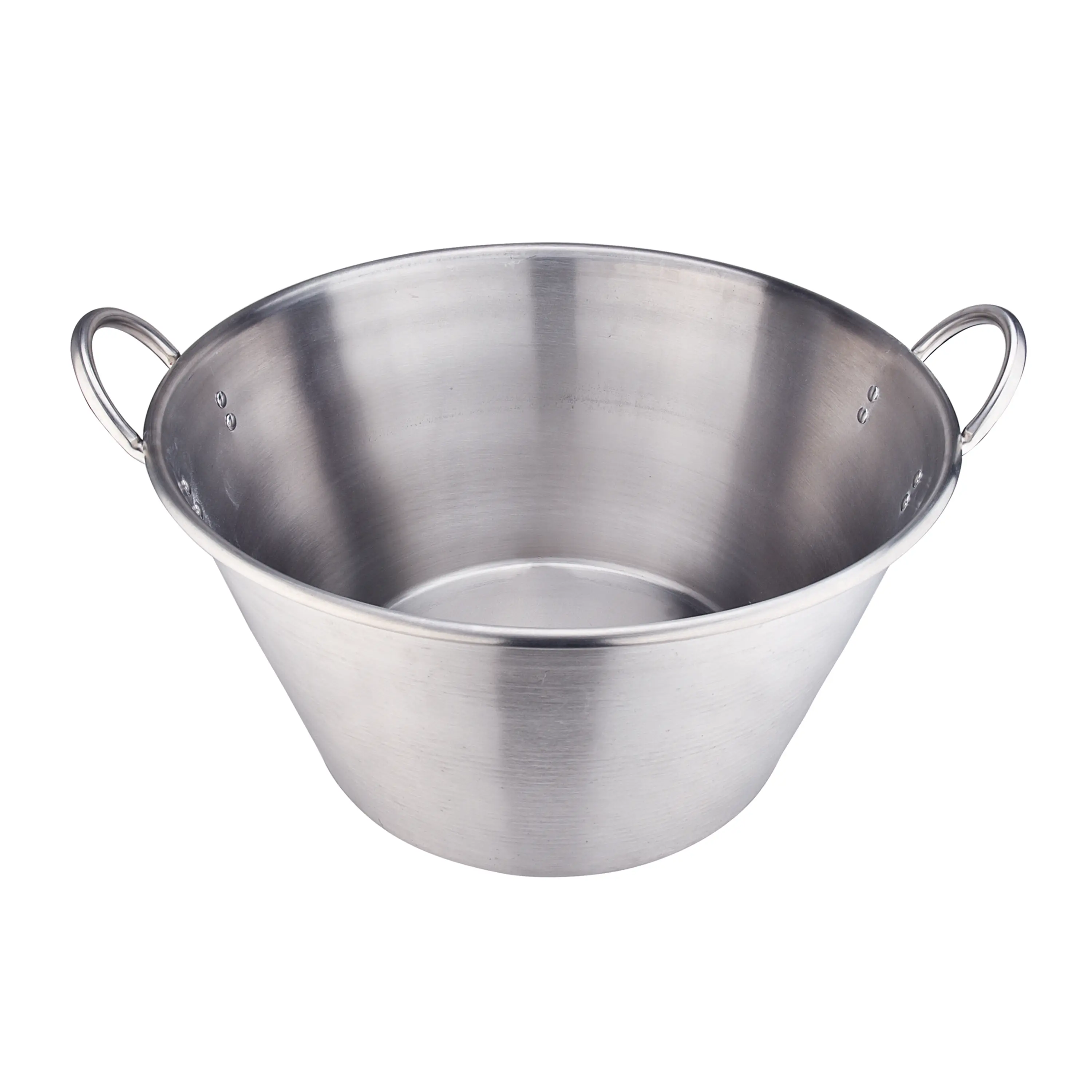 ARC 69QT Stainless Steel Cazo Para Carnitas – 25 Inch Heavy Duty Outdoor Wok Pot for Carnitas Braising Frying Seafood Discada Tacos and Large Family Meals