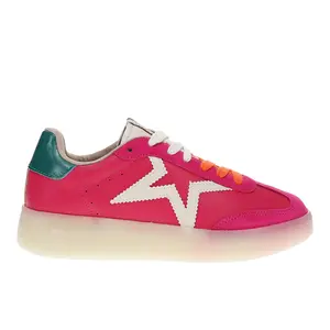 Shu Shop Womens Peaches Lace Up Sneakers Shoes Casual - Purple, Red