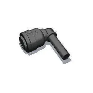 Push Fit 3/8" Tube X 3/8" Stem Elbow - Black