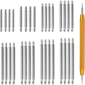33 count Watch Pins & Spring Bar Tool Kit - Heavy Duty Stainless Steel Watch Band Pins & Spring Bar  (8 Sizes)