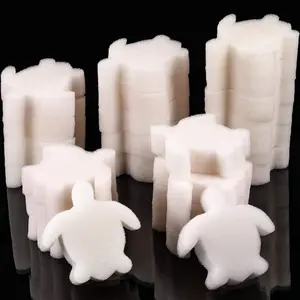 24 Pieces Hot Tub Sponge, Turtle Oil Scum Absorbing Absorber for Spa and Swimming Pool (White)