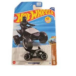Hot Wheels Tesla Cyberquad Diecast 1:64 Scale Model Car - New 2025 Edition - HW Dirt Series - Collectible Toy for Kids
