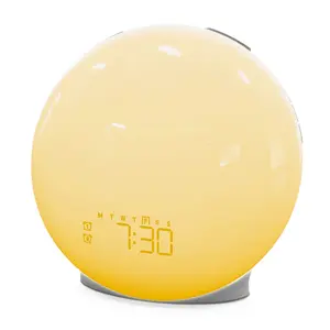 Trending Now Sunrise Alarm Clock - Wake Up Light with Sunset Simulation, 7 Nature Sounds, FM Radio, Color Night Light