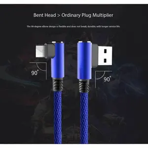 Double-headed Type-C data cable, suitable for Android and Apple iPhone, made of cotton fabric, charging cable for mobile phones