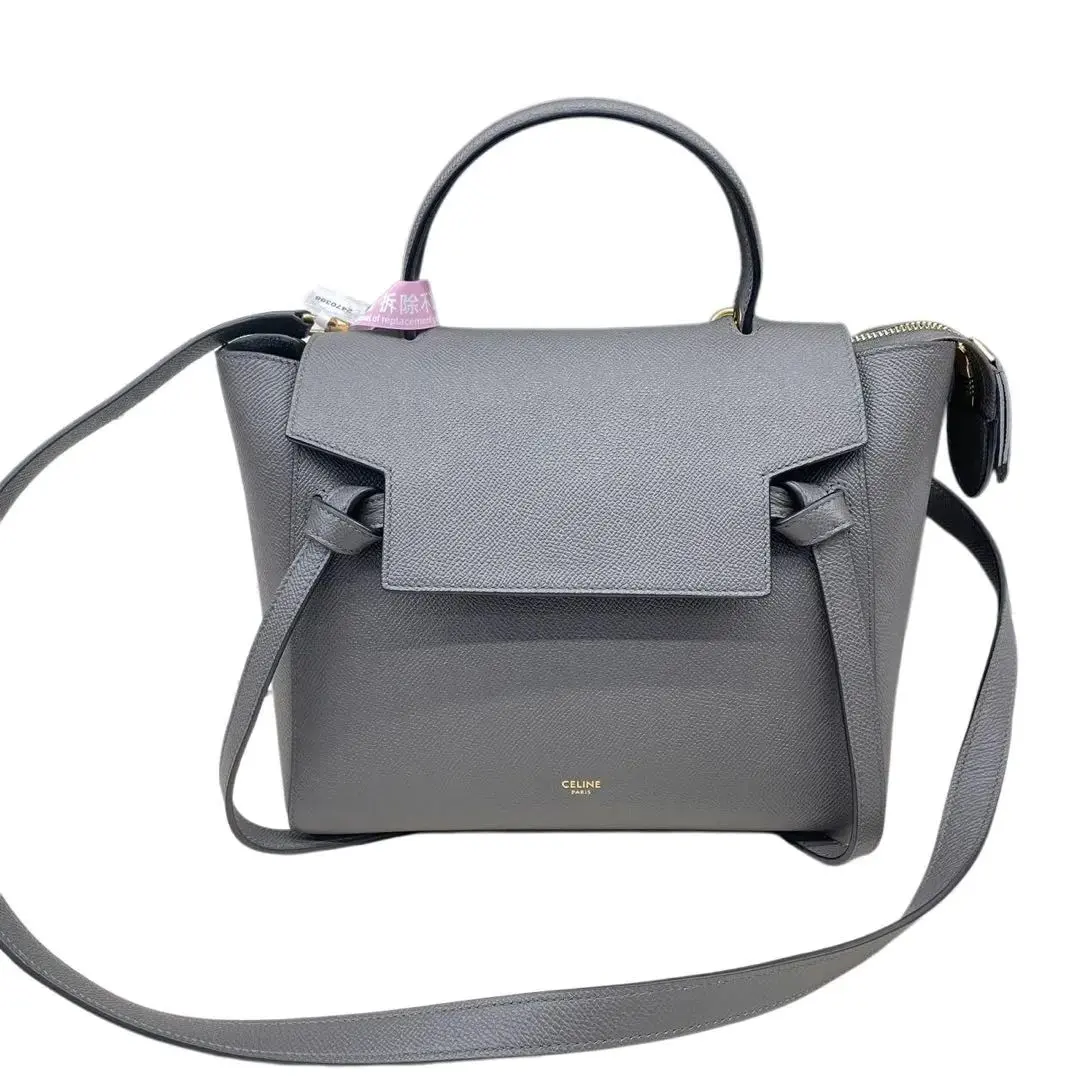 Pre-owned Celine leather Crossbody Bags belt micro lether black handbag 62344065