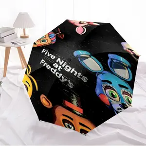 Five Nights at Freddy's23 pattern printed new umbrella, 1 automatic folding umbrella, portable foldable travel umbrella, outdoor umbrella, Christmas birthday Festival gift