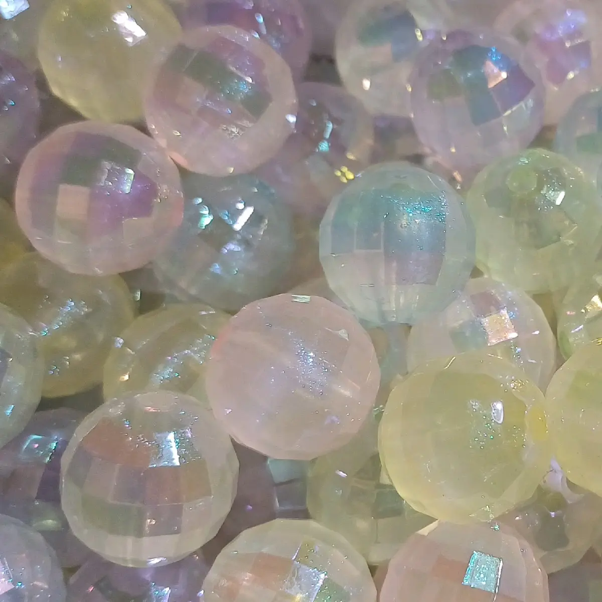 16mm Disco Luminous Bead Mix 25pk