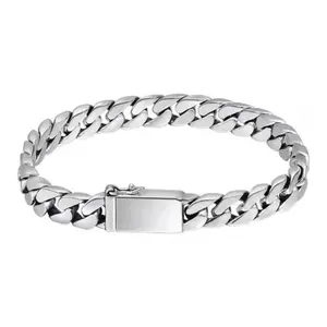 2026 New Trendy S925 Silver-Plated Cuban Chain Bracelet. Classic Design for All Occasions – Ideal Christmas Gift