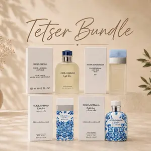 Dolce & Gabbana Mega Tester Bundle EDT Spray For Men and Women 3.4 Oz each