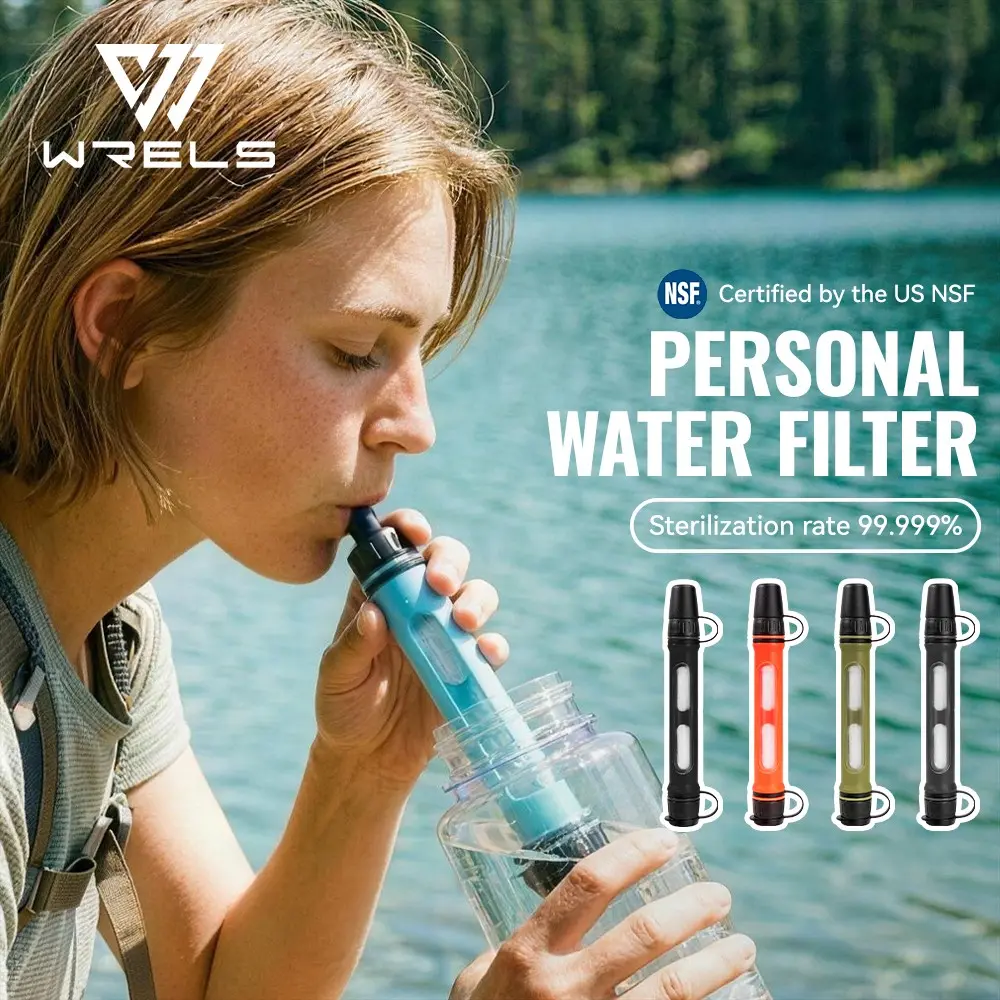 Portable Water Purifier, Gravity Filter, Compact Design, Visualizable Filter Core, Ideal for Outdoor Activities, Emergency Survival