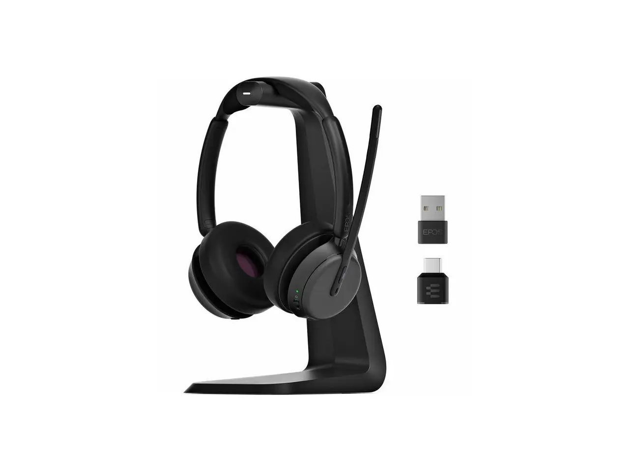 EPOS Impact 1000 Headset - Microsoft Teams Certification - Stereo - Wireless - Bluetooth - 98 ft - Over-the-head, On-ear - Binaural - Supra-aural - Noise Canceling - 1001551