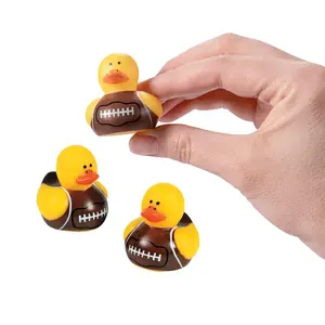 Fun Mini Football Rubber Ducks - 24 Pc. for Game Day Celebrations