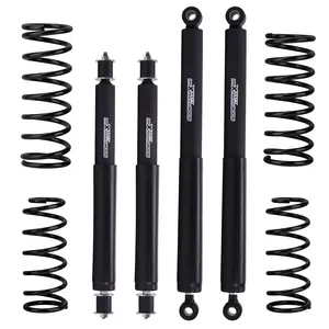 2 Lift Kit Coil Springs + Shocks compatible for Nissan Patrol GQ Y60 GU Y61 1988-2016