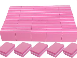 Nail Buffers 50Pack, Mini Buffer Block Nail File for Acrylic Nails and Natural Nails, 100/180 Grit Nail Buffer Block Bulk Buffing Manicure Polish