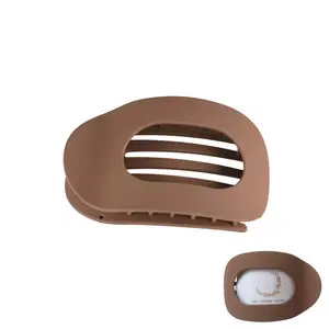 Flat Clips for Hair, 18 Non-Slip   Hair Claw Clip for Women, Ultra Lightweight (Under 30g), Comfortable -Hugging Design for Running, Gym, Work & Party (Brown)