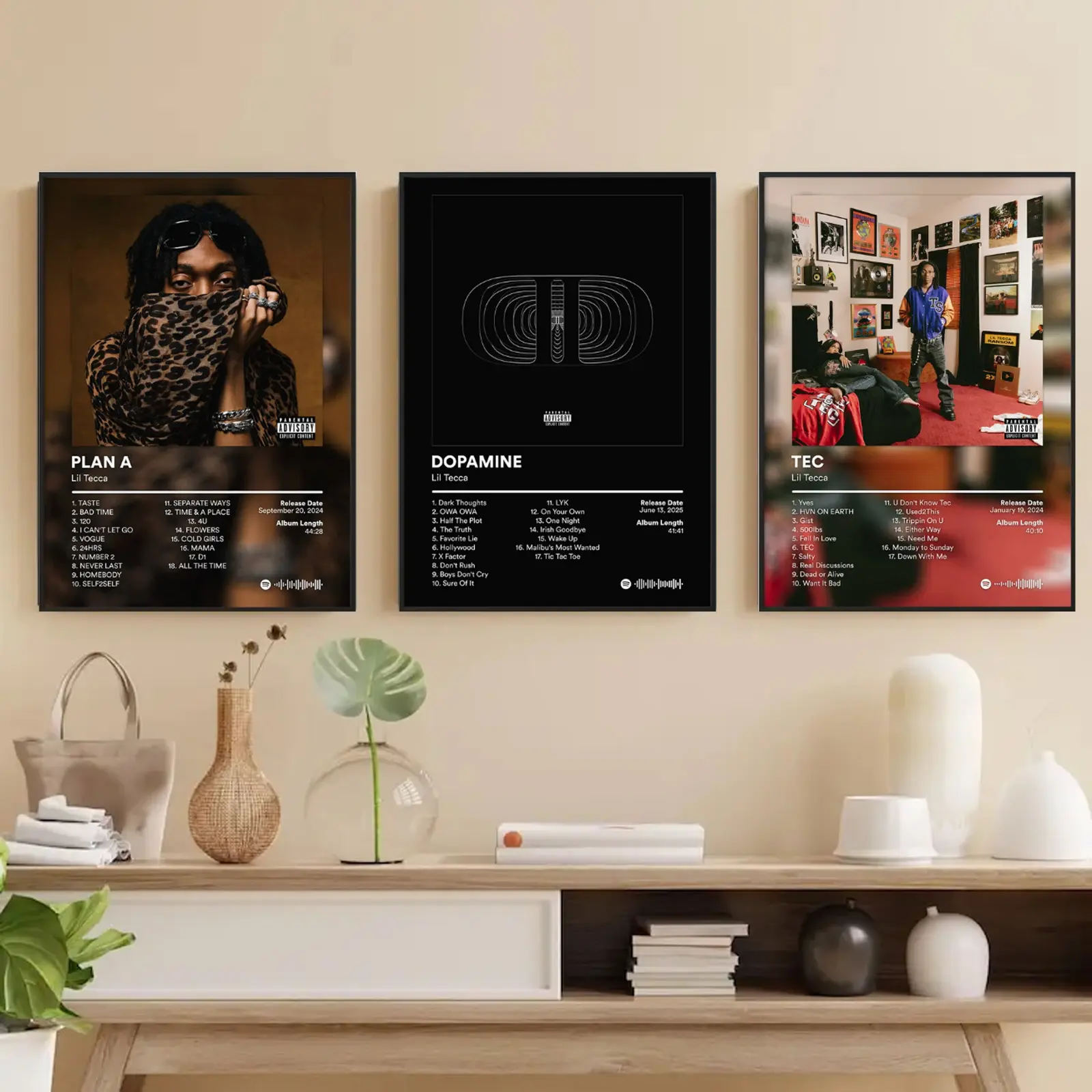 SET Lil Tecca Album Cover Music Poster Premium Wall Art Poster Unframed HD Print Home Office Decor Unique Trendy Gift