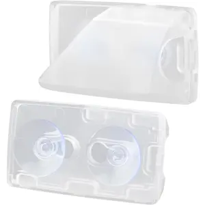 EZ Pass Holder for Windshield, Clear Ezpass Holder with  Suction Cups, Secure Toll-Pass Cover Toll Pass Transponder Bracket for EZPass/iPass(Size:1 Pack)