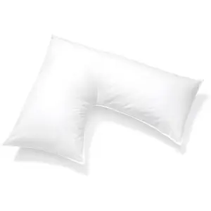 L Shaped Pillow Support for Head, Neck and Shoulders - White Cover Included