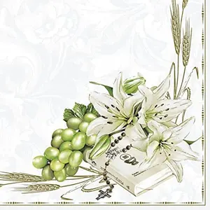 Flowers Napkins Lilies Decorative Floral Paper Decoupage Napkin #5081