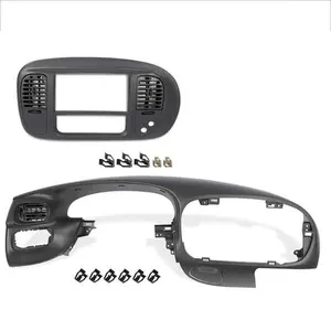Fit For 97-03 Ford F-150 Expedition Dash Pad Dashboard & Dash Radio Bezel Gray
